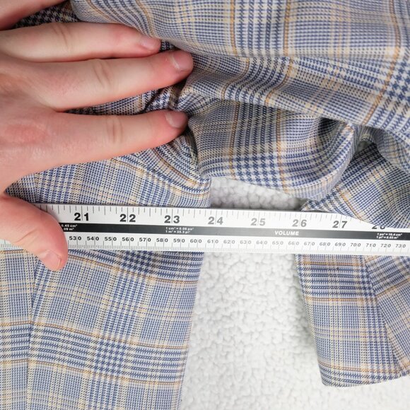 Peter Millar Blazer Mens 40S Blue Yellow Plaid Two Button Wool Performance - Picture 9 of 16